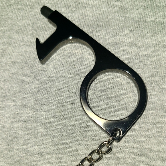 No-touch door hook & button pusher key chain multiple colors - Picture 4 of 4